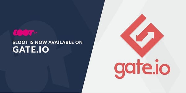 Lootex is officially listed on Gate.io